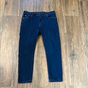 Tahari Blue Straight Leg Jeans with Classic Style
